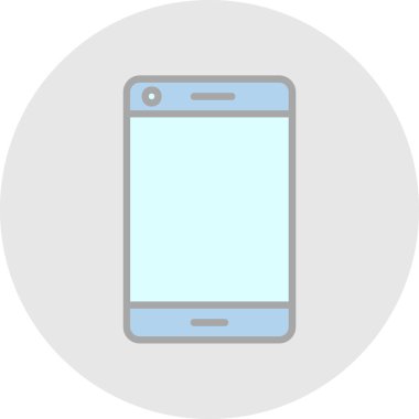Akıllı telefon simgesinin vektör illüstrasyonu 