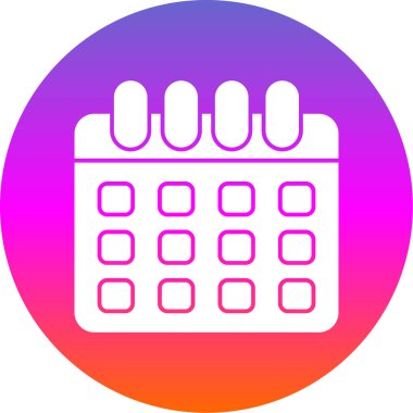 basit takvim simgesini, vektör çizim