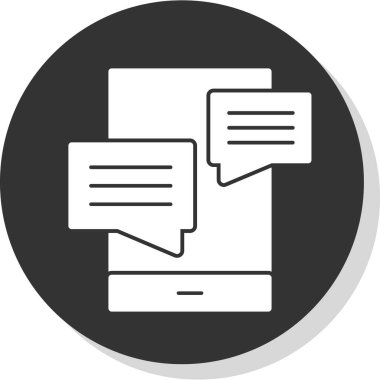 Sohbet baloncuğunun vektör çizimi