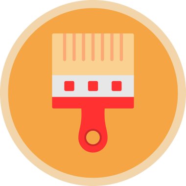 Boya fırçası simgesinin vektör illüstrasyonu