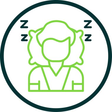 Bir kadın simgesinin vektör illüstrasyonu