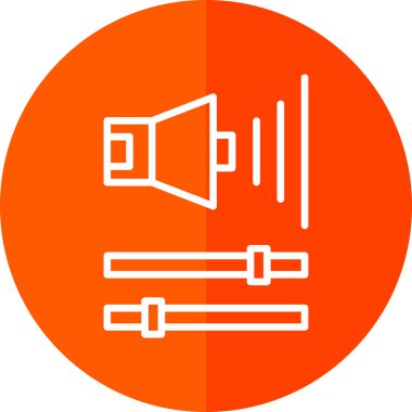 Ses Web simgesi, vektör çizim. 