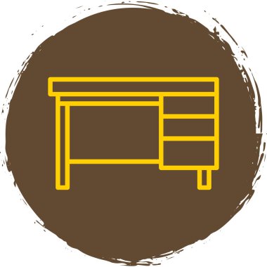 mobilya ikonu vektör illüstrasyonu