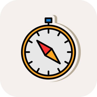 vector illustration of Compass modern icon            