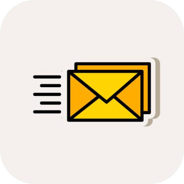 e- posta simgesi, vektör illüstrasyonu basit tasarım