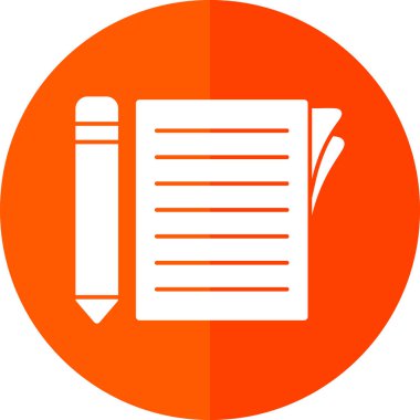 belge simgesi, vektör illüstrasyonu basit tasarım