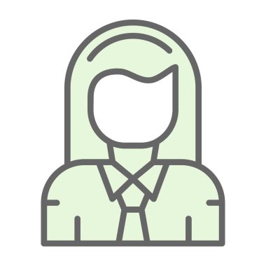 kadın avatar simgesi, vektör tasarımı 