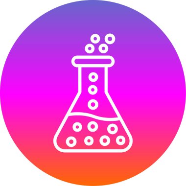 Laboratuvar cam şişe izole edilmiş vektör illüstrasyon grafik tasarımı                      