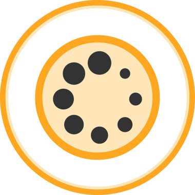 pizza. Web simgesi basit illüstrasyon