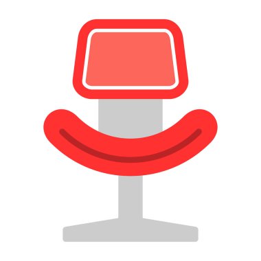 Sandalye. Web simgesi basit illüstrasyon