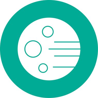 gezegen simgesi, vektör illüstrasyonu basit tasarım