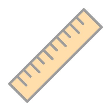 ruler icon, vector illustration simple design