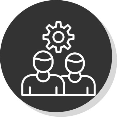 Vektör illüstrasyonu, takım çalışması simgesi