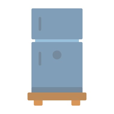 buzdolabı web simgesi, vektör çizim 