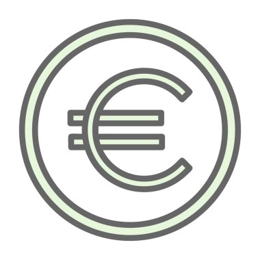 Euro simgesi vektör çizim