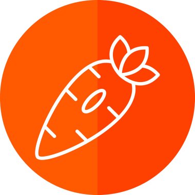 Düz bir havuç simgesi