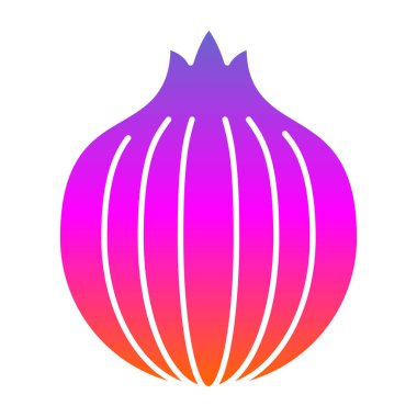 Soğan vektörü simgesi, illüstrasyon 