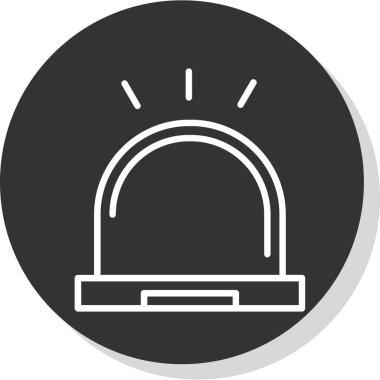 Alarm çalıyor. Web simgesi vektör illüstrasyonu