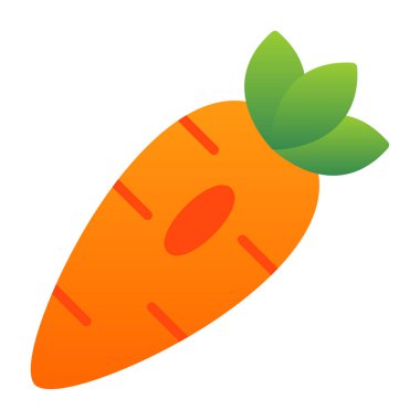 Düz bir havuç simgesi