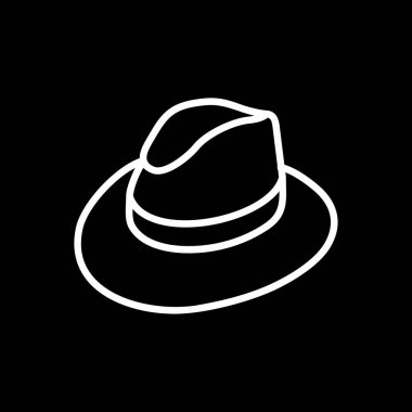 Şapka. Web simgesi basit illüstrasyon 