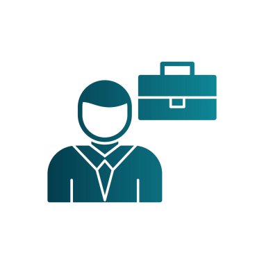 İş simgesinin vektör illüstrasyonu