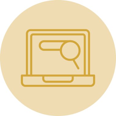 Büyüteç simgesi, düz stil, arama sembolü. Vektör illüstrasyonu