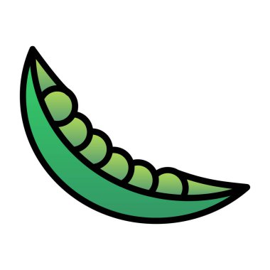 Salatalık vektör simgesi. Çizgi film çizim logosu. arkaplanda izole.