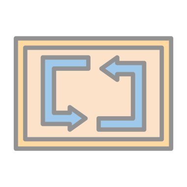 Web simgesi, vektör illüstrasyonunu tekrarla