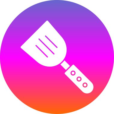 Spatula izole edilmiş ikon vektör çizimi tasarımı       