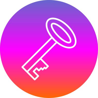 Anahtar. Web simgesi basit illüstrasyon