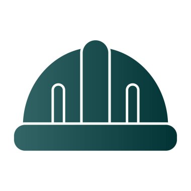 İnşaat kaskı. Web simgesi basit illüstrasyon 