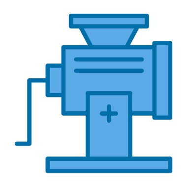 Et Öğütücü simgesi, vektör illüstrasyonu 