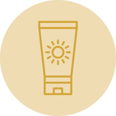 saun krem ikonu vektör illüstrasyonu