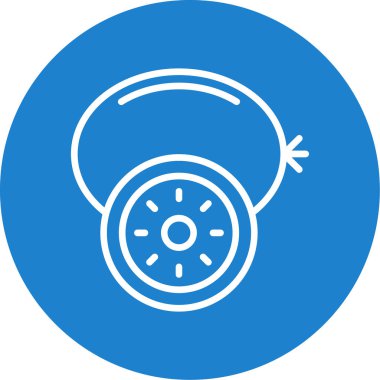 kivi meyve simgesi, web basit illüstrasyon