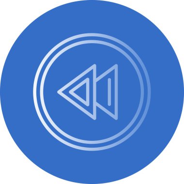 Basit düz illüstrasyon simgesini geri al