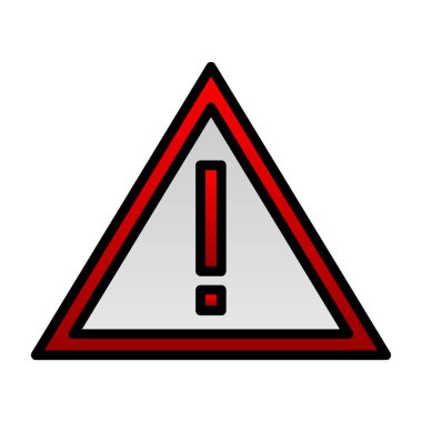 Moda biçimi izole edilmiş arkaplanda uyarı simgesi