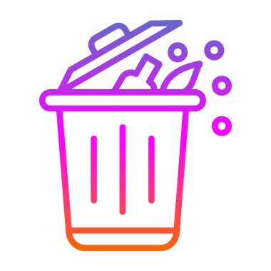 Çöp kutusu vektör illüstrasyonuName