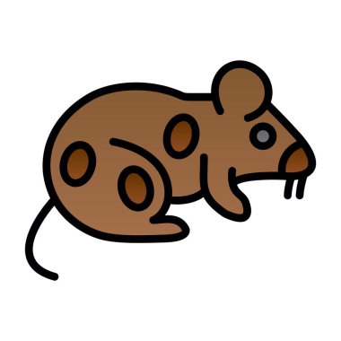 Sıçan! Web simgesi basit illüstrasyon 