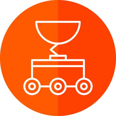 Moon Rover web simgesi basit tasarım 