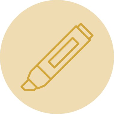 Vurgulama simgesi vektör illüstrasyonu