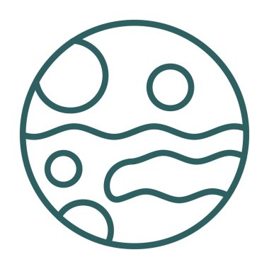 Mars ikon vektör illüstrasyonu 