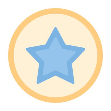 yıldız simgesi vektör illüstrasyonu 