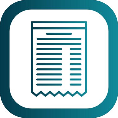 Benzersiz Gazete Vektör Satırı Simgesi