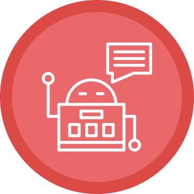 Chatbot simgesi vektör çizimi