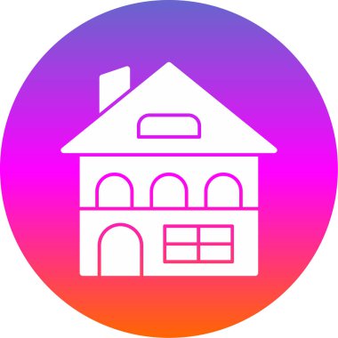 Bina. Web simgesi basit illüstrasyon 