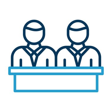 business people office simgesi vektör çizimi tasarımı