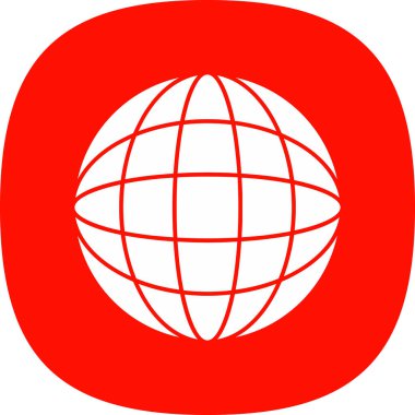 Dünya çapında simge vektör illüstrasyonu 
