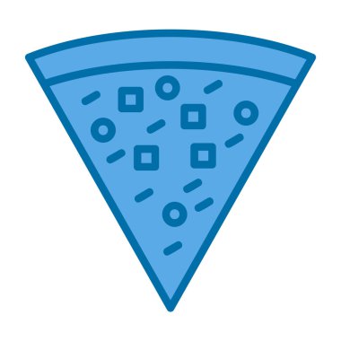 Pizza yaratıcı ikon vektör illüstrasyonu                