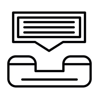 Yardım hattı web simgesi, vektör illüstrasyonu