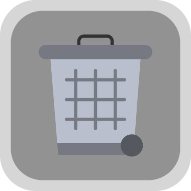 Çöp kutusu vektör illüstrasyonuName 